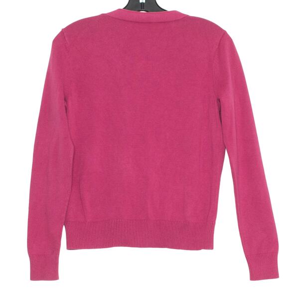 J Jill Womens Cardigan Sweater Preppy Girly Classic Button Up Retro Pink Size XS - Picture 6 of 6